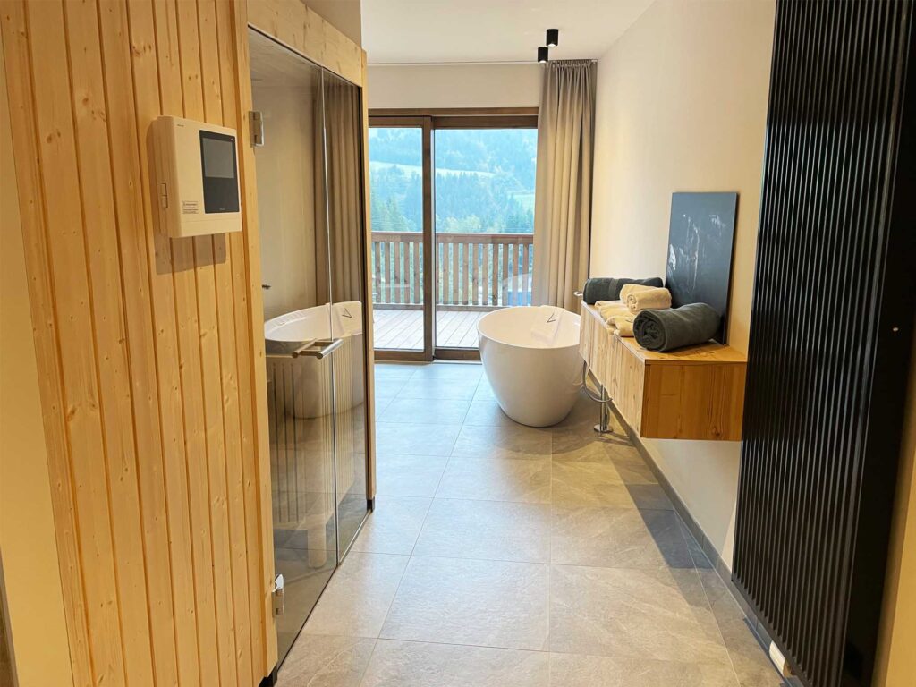 Private Sauna im ADEA Hotel