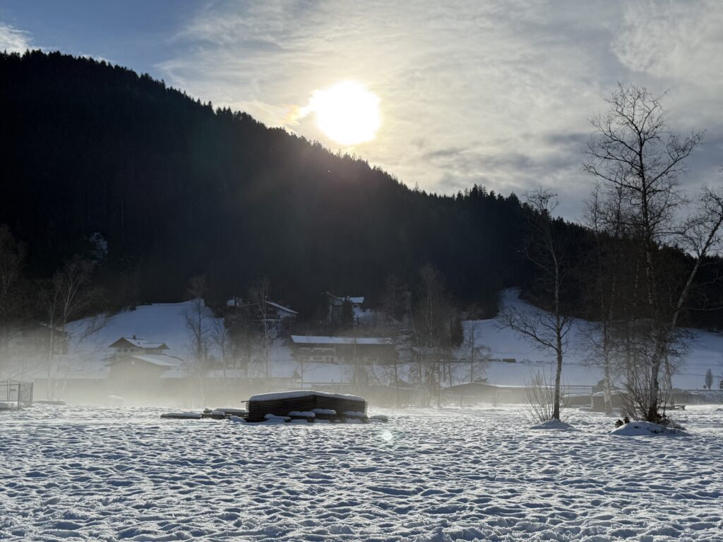 Schwarzsee Kitzbühel bei Sonnenuntergang